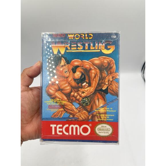 Nintendo NES Game Tecmo World Wrestling CIB Complete In Box - Picture 14 of 16